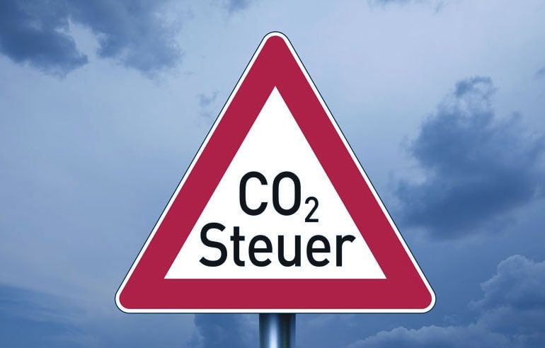 CO2-Steuer Schild